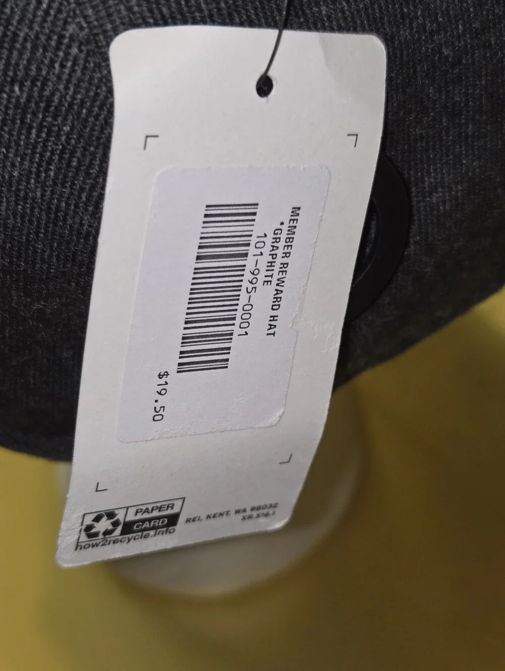 REI Co-op Limited Member Edition Goods Hat Graphite Wool Blend Strapback NWT